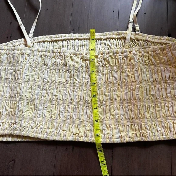 Yellow Smocked Tube Top - Picture 4 of 6